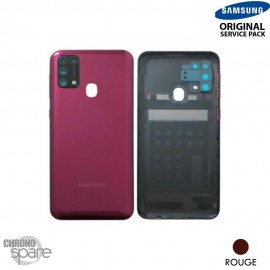 vitre arriere + vitre camera rouge Samsung Galaxy M31 M315F (officiel) 
