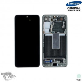 ecran lcd + vitre tactile crème Samsung Galaxy S23 S911B (officiel)