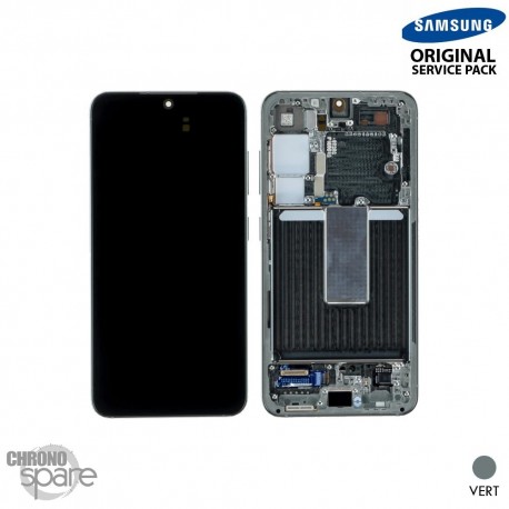 Ecran Oled + vitre tactile vert Samsung Galaxy S23 Plus (S916B) (officiel)