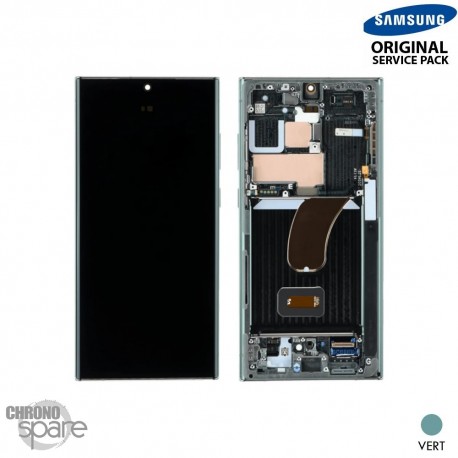 Ecran Oled Complet Vert Galaxy Samsung S23 Ultra (S918B) (Officiel)