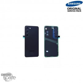 Vitre arrière + lentille caméra noire Samsung Galaxy S23 (S911B) (officiel)