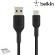 Câble à gaine tressée USB-A vers USB-C (15W) 1m - Noir (Officiel) BELKIN