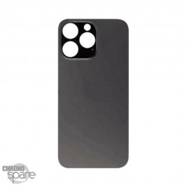 Plaque arrière en verre NEUTRE iPhone 14 Pro noir sidéral (pour machine laser)