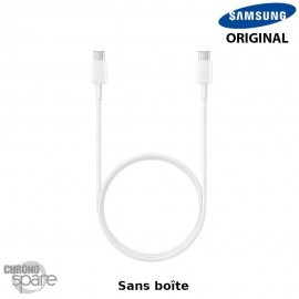 Câble Samsung 1m USB- C / USB-C 60W Fast Charge - Blanc Sans boîte Boite (Officiel)
