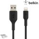 Câble USB-A vers Lightning (12W) 2m - Noir (Officiel) BELKIN