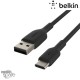 Câble USB-C vers USB-A BOOST↑CHARGE™ 2m - Noir (Officiel) BELKIN