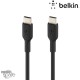 Câble USB-C vers USB-C (60W) 2m - Noir (Officiel) BELKIN