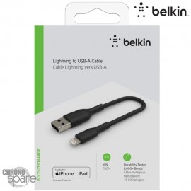 Câble USB-A vers Lightning (12W) 15cm - Noir (Officiel) BELKIN 