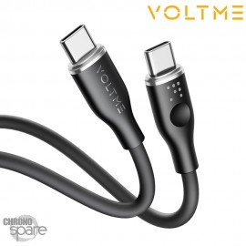 Câble USB-C vers USB-C Powerlink Moss Series 3.3ft /1M 100W 5A Noir 1M VOLTME