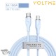 Câble USB-C vers USB-C Powerlink Moss Series 3.3ft /1M 100W 5A Bleu 1M VOLTME