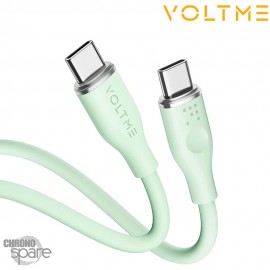 Câble USB-C vers USB-C Powerlink Moss Series 3.3ft /1M 100W 5A Vert1M VOLTME