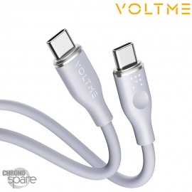 Câble USB-C vers USB-C Powerlink Moss Series 3.3ft /1M 100W 5A Gris 1M VOLTME