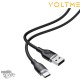 Câble USB-A vers USB-C Powerlink Moss Series 3.3ft / 1M 60W 3A Noir 1M VOLTME