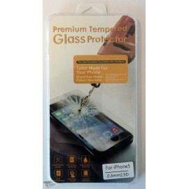 Vitre de protection en verre trempé iPhone 5/5c/5s avec Boîte