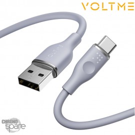 Câble USB-A vers USB-C Powerlink Moss Series 6ft/1.8M 60W 3A Gris 1.8M VOLTME
