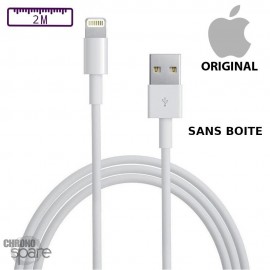 Câble USB vers Lightning iPhone Apple - 2M - (Officiel) sans boîte 