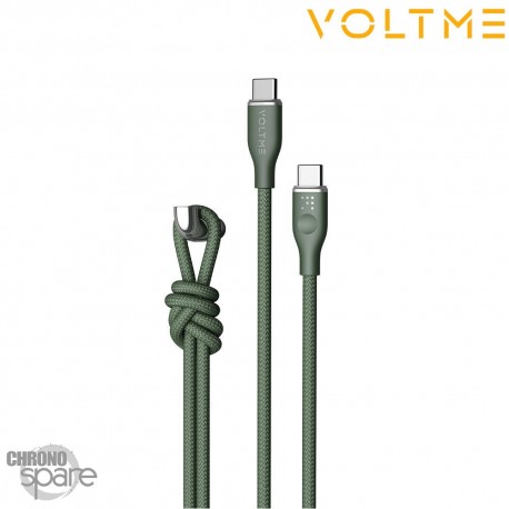 Câble USB-C vers USB-C Powerlink Rugg Series 6ft/1.8M 100W 5A Vert 1.8M VOLTME
