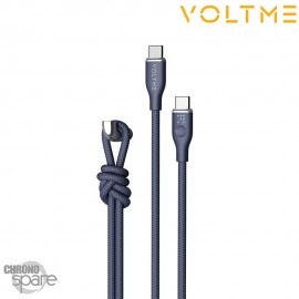 Câble USB-C vers USB-C Powerlink Rugg Series 6ft/1.8M 100W 5A Bleu 1.8M VOLTME