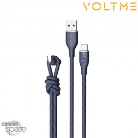 Câble USB-A vers USB-C Powerlink Rugg Series 3.3ft / 1M 60W 3A Bleu 1M VOLTME