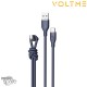 Câble USB-A vers USB-C Powerlink Rugg Series 6ft/1.8M 60W 3A Bleu 1.8M VOLTME