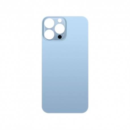 Plaque arrière en verre NEUTRE iPhone 13 pro max bleu (pour machine laser)