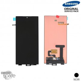 Ecran OLED + Vitre Tactile sans châssis Noir Samsung Galaxy S23 Ultra S918B (officiel) Sans Batterie 