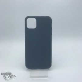 Coque en silicone pour iPhone 15Plus bleu nuit