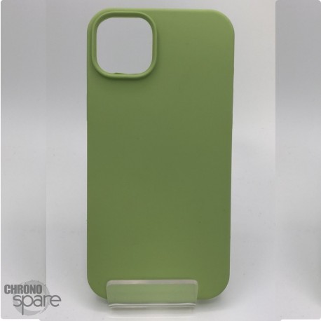 Coque en silicone pour iPhone 15 Pro Vert clair