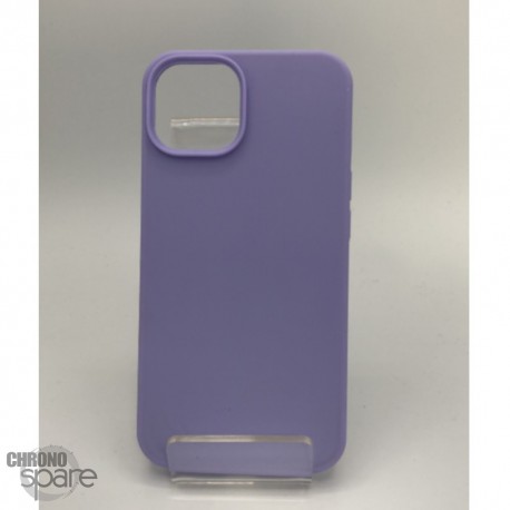 Coque en silicone pour iPhone 15 Pro Max Mauve