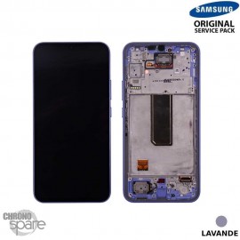 Ecran OLED + Vitre Tactile + châssis lavandeSamsung Galaxy A34 5G (A346B) (officiel) 