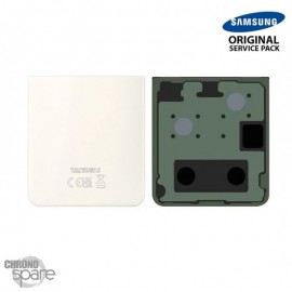 Vitre arrière inférieure Crème Samsung Galaxy Z Flip 5 5G F731B (officiel)