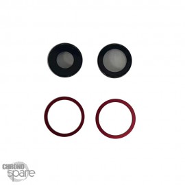 Lentille caméra + anneau rouge iPhone 11