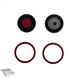 Lentille caméra + anneau rouge iPhone 12 
