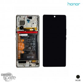 Ecran LCD + vitre tactile + châssis + batterie Honor 70 Midnight Black (officiel)