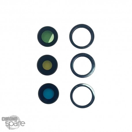 Lentille caméra + anneau bleu pacifique iPhone 12 Pro Max