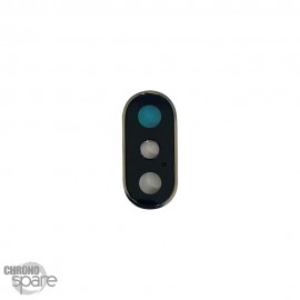 Lentille caméra + anneau argent iPhone XS Max