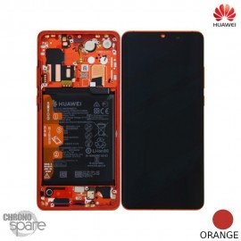 Ecran LCD + Vitre Tactile + batterie + châssis Orange Huawei P30 Pro Amber Sunrise (officiel)