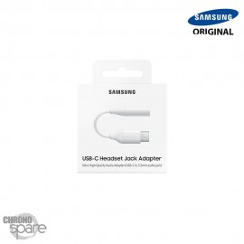 Adaptateur Samsung USB-C vers Jack 3,5 mm blanc (Officiel)