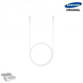Câble USB-C vers USB-C charge ultra rapide 45W (1,8m) blanc Samsung (Officiel) 