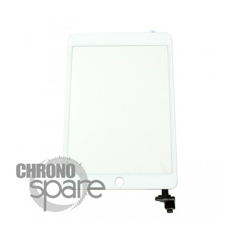 Vitre tactile blanche iPad Mini 3 sans bouton Home fournisseur V