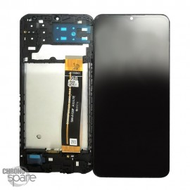 Ecran LCD + Vitre Tactile + Châssis Noir Samsung Galaxy A13 (A137F)