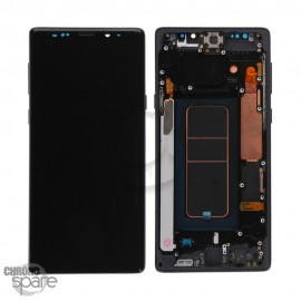 Ecran OLED + Vitre Tactile + Châssis Noir Samsung Galaxy Note 9 (N960F/N960U)