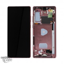 Ecran OLED + Vitre Tactile + Châssis Bronze Samsung Galaxy Note 20 (N980F)