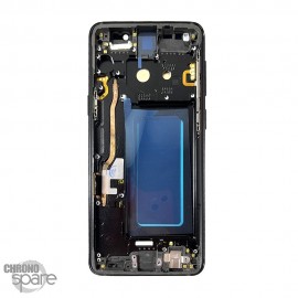 Ecran OLED + Vitre Tactile + Châssis Noir Samsung Galaxy S9 (G960F/G960U)