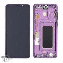 Ecran OLED + Vitre Tactile + Châssis Violet Samsung Galaxy S9 (G960F/G960U)