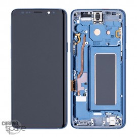 Ecran OLED + Vitre Tactile + Châssis Bleu Samsung Galaxy S9 (G960F/G960U)