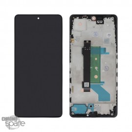 Ecran LCD + vitre tactile + châssis Noir Xiaomi Redmi Note 12 Pro Plus 5G