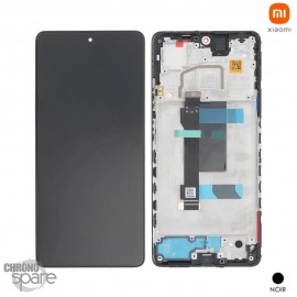 Ecran LCD + vitre tactile + châssis Noir Xiaomi Pocophone X5 Pro 5G (Officiel)