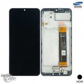 Ecran LCD + vitre tactile + châssis Noir Samsung Galaxy A23 4G (Officiel)