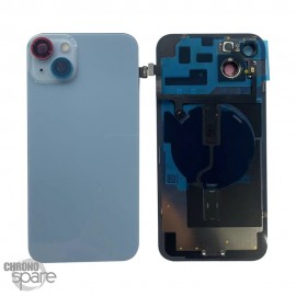 Plaque arrière en verre NEUTRE avec nappes iPhone 14 Plus bleu